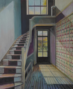 Trappenhuis met zonlicht