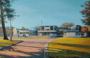 Zonnestraal bij herfstlicht